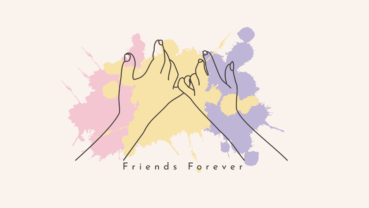 Friendship Day Desktop Wallpaper Template