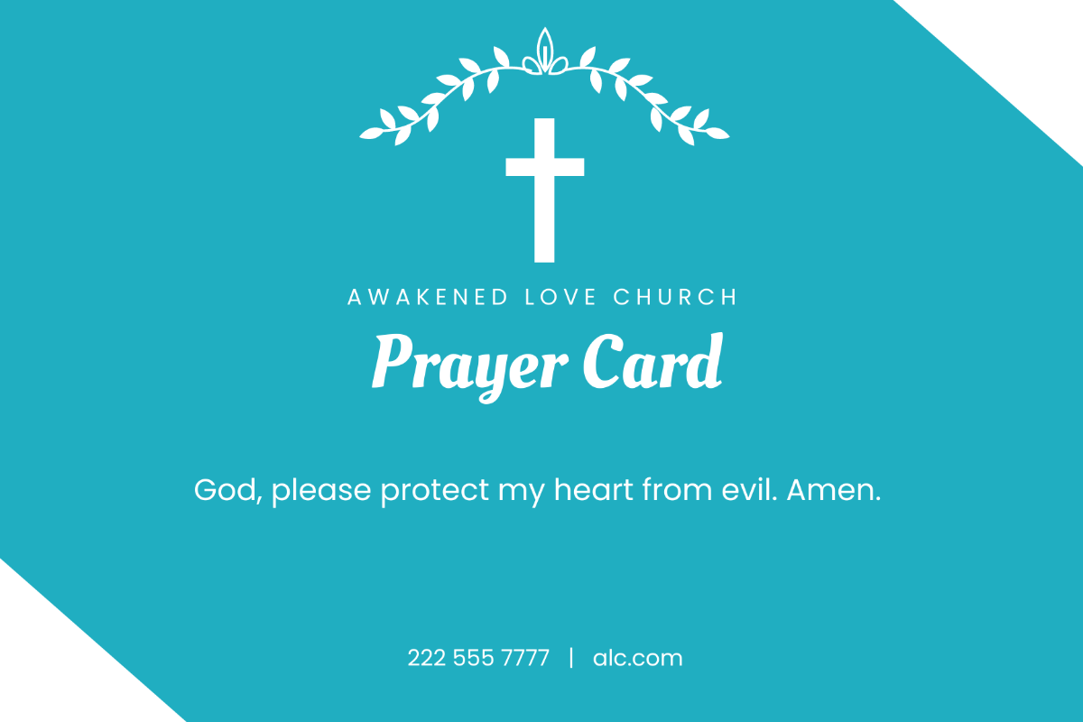 Printable Prayer Card