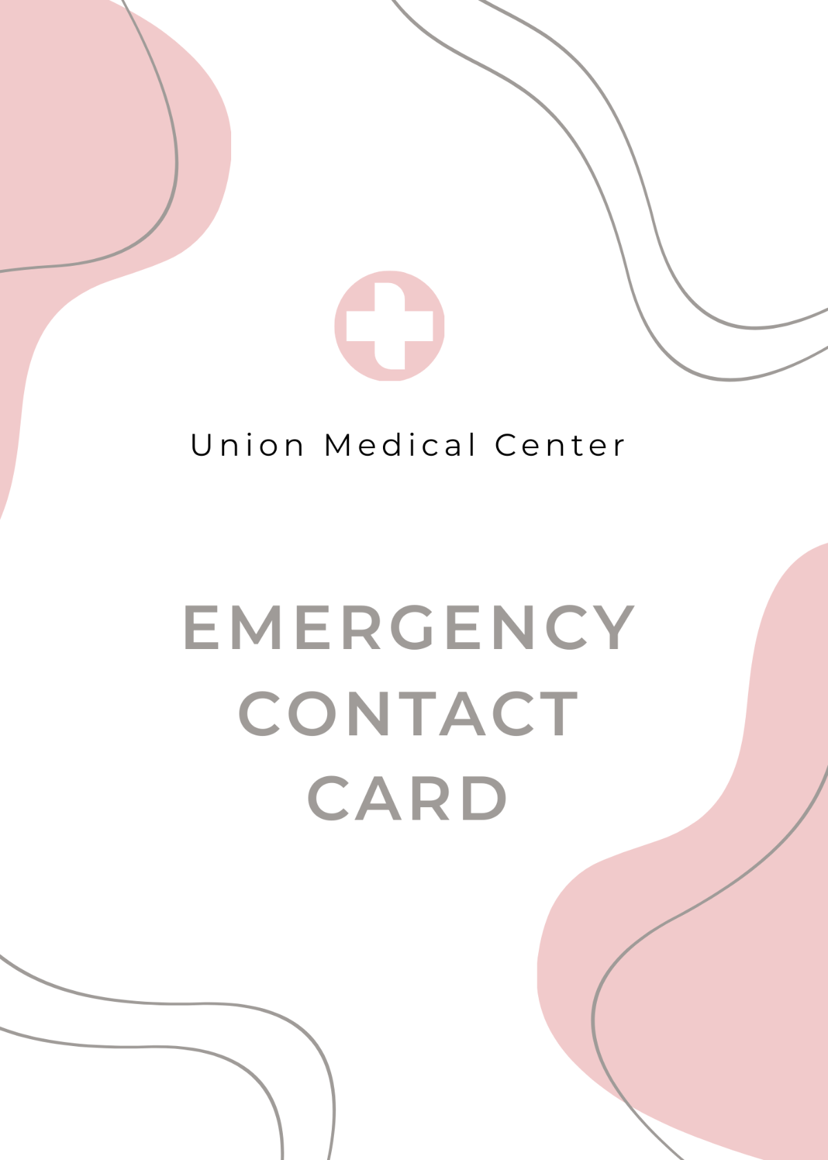 Emergency Card Template