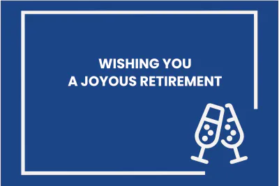Free Sample Digital Retirement Card Template to Edit Online