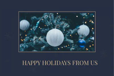 Free Photography Holiday Card Template to Edit Online