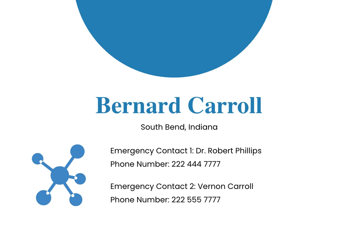 Free Printable Emergency Card Template to Edit Online
