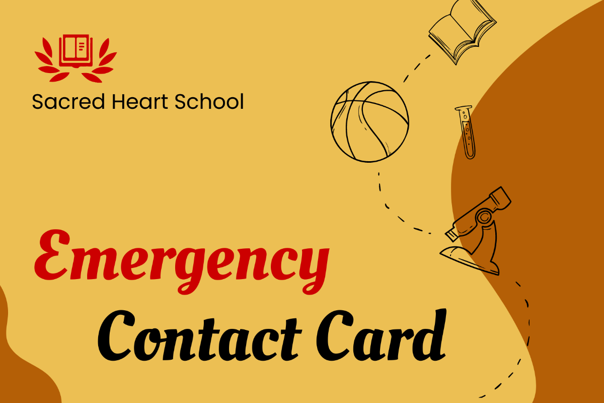 Free School Emergency Contact Card Template