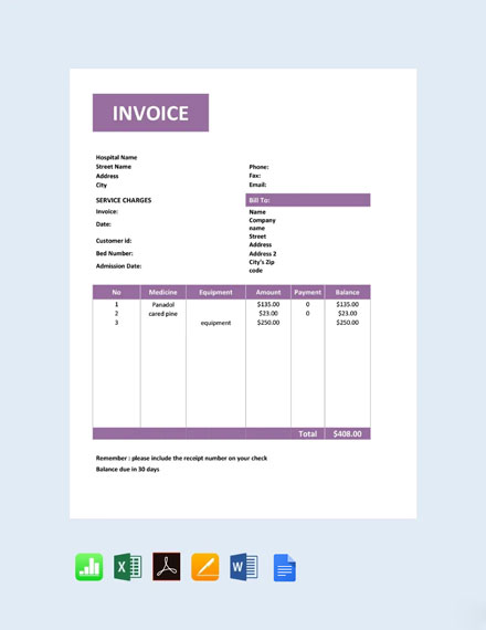 invoice template for mac free