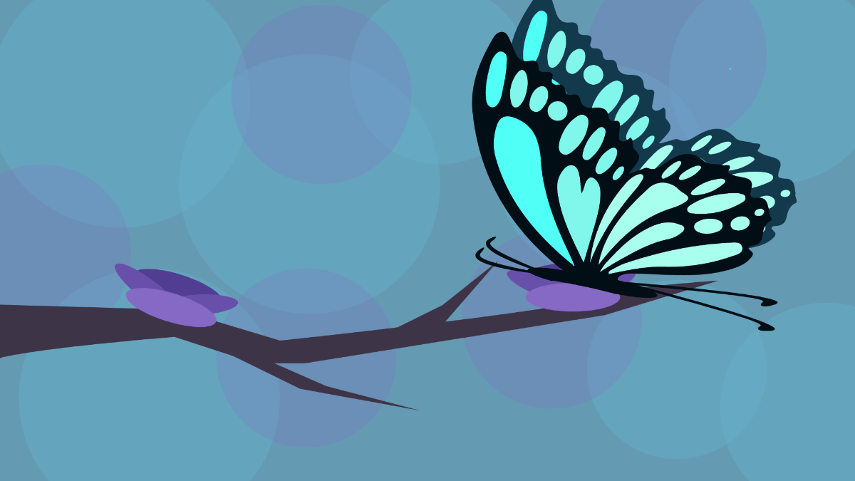 Elegant Butterfly Background Template