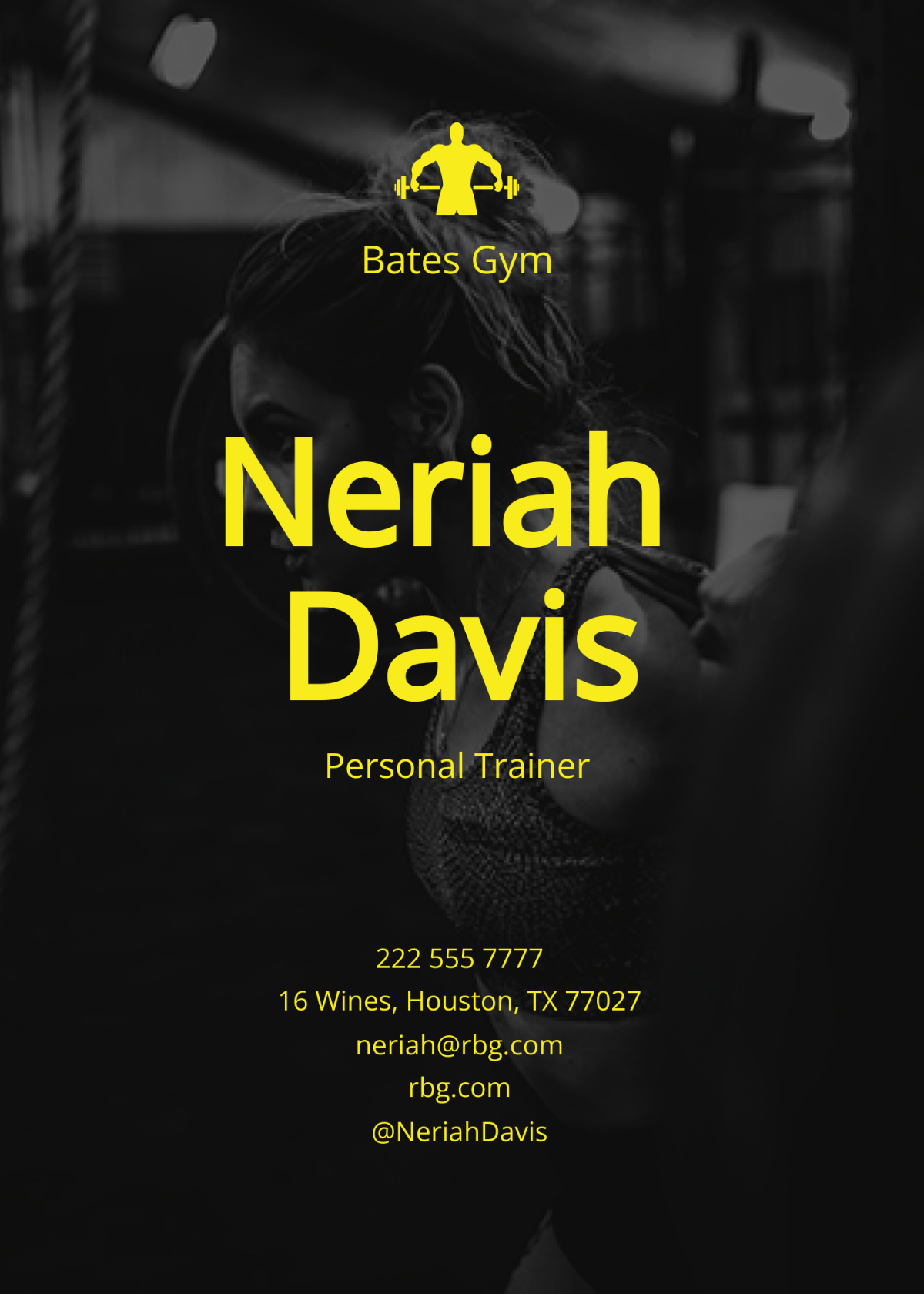 Free Trainer Card Template