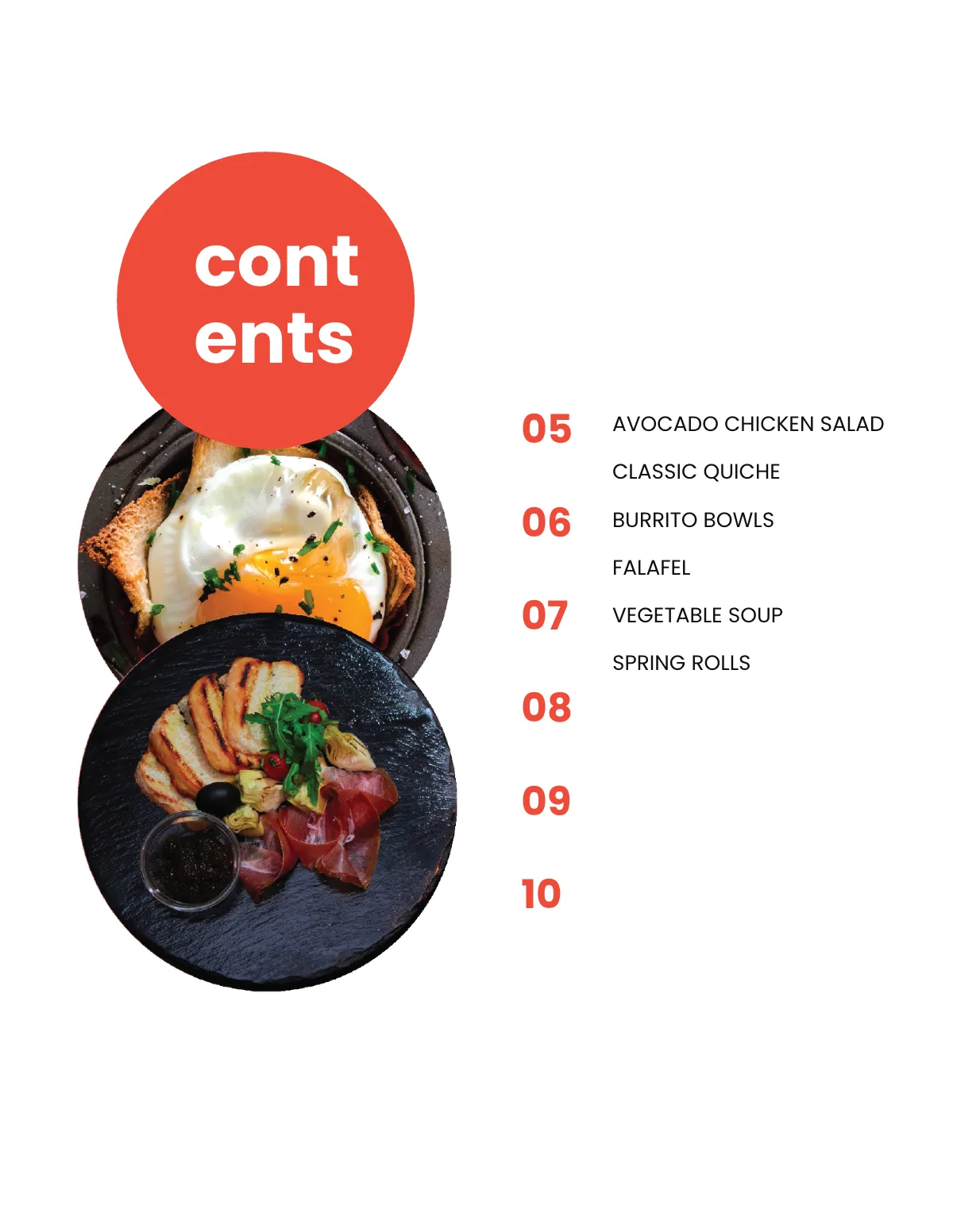 Free Digital Cookbook Layout Template to Edit Online