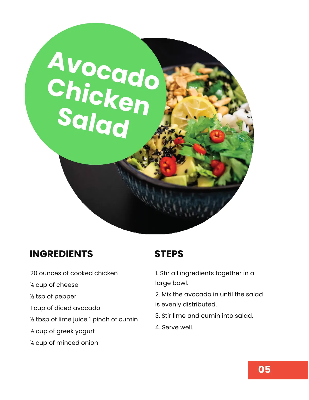 Free Digital Cookbook Layout Template to Edit Online