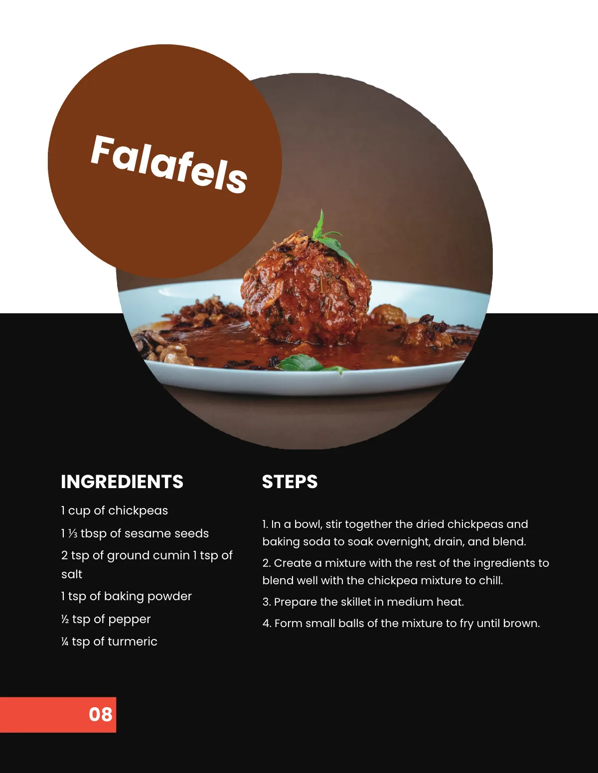 Free Digital Cookbook Layout Template to Edit Online