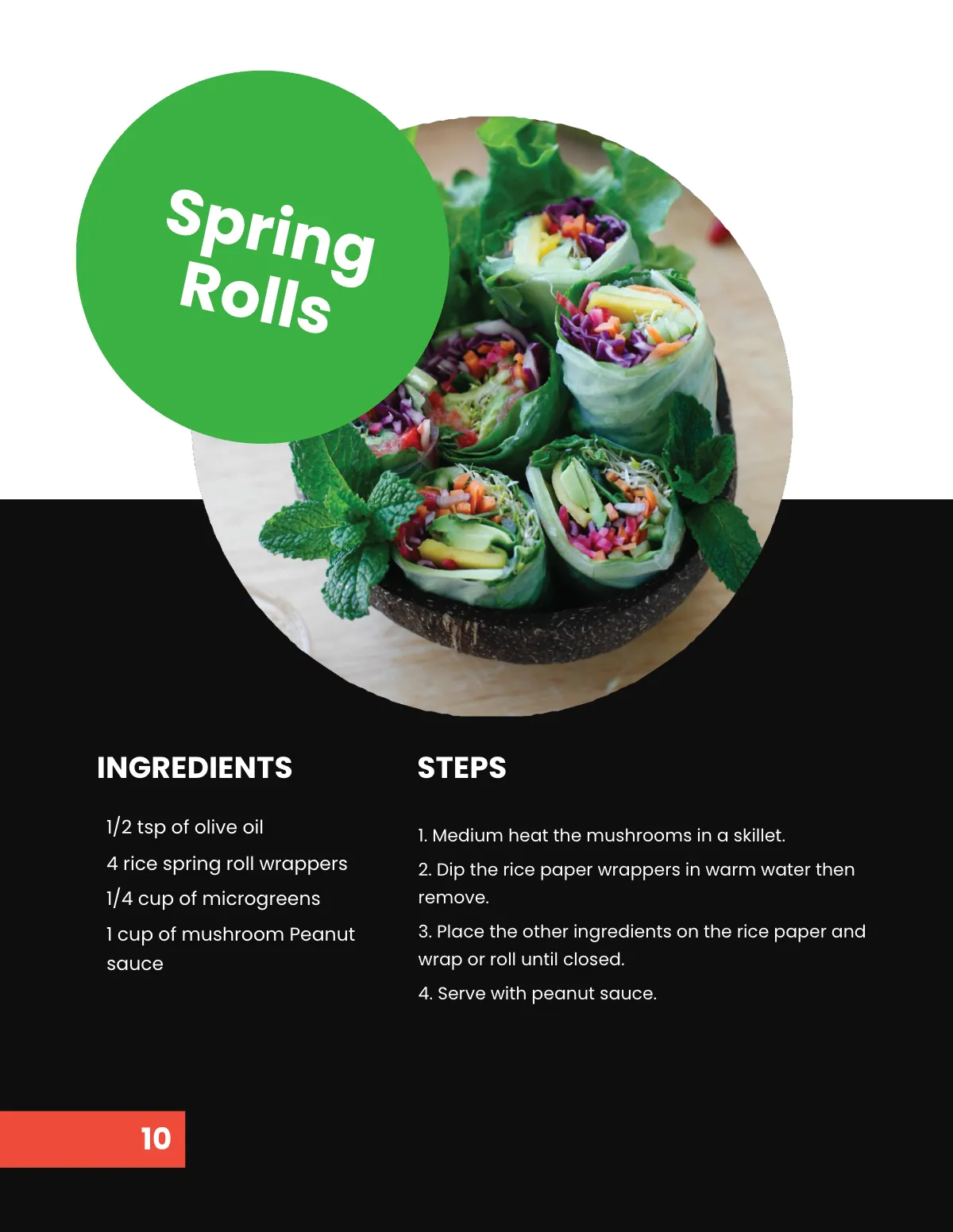 Free Digital Cookbook Layout Template to Edit Online