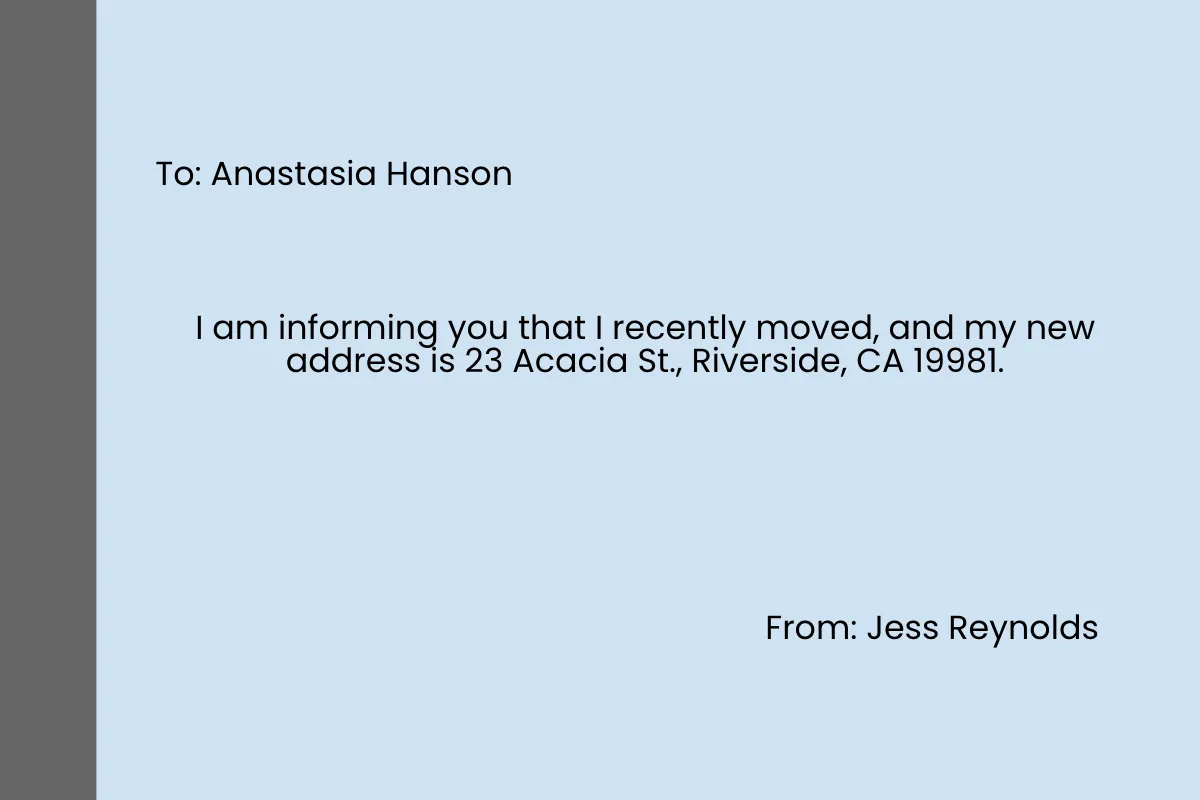 Free Moving Announcement Card Template to Edit Online