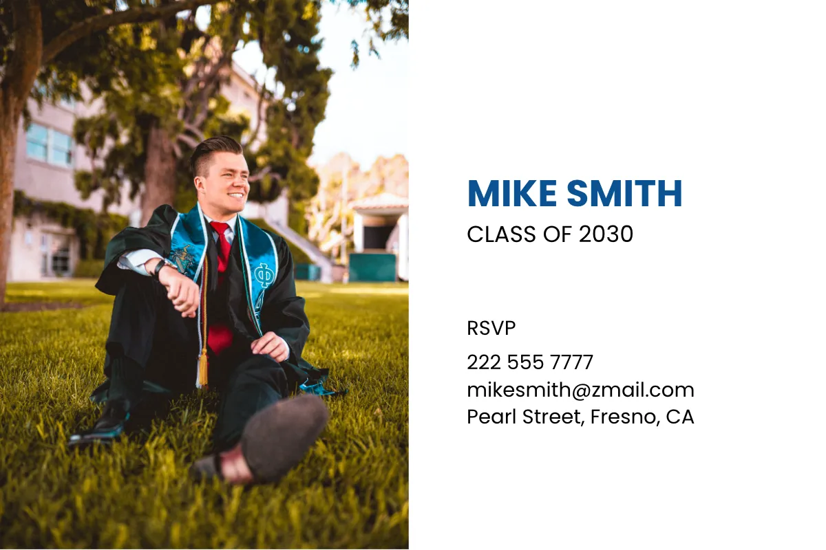 Free Announcement Name Card Template to Edit Online