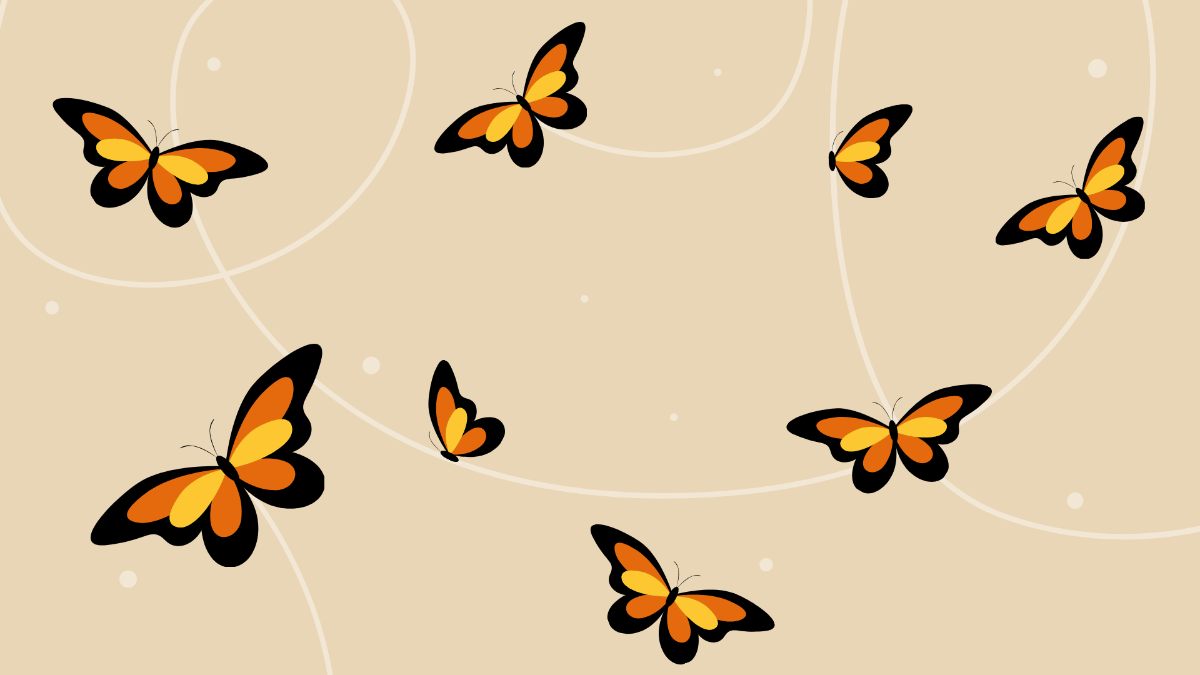 Free Butterflies Background Template