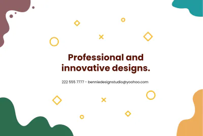 Free Pop Up Business Card Template to Edit Online