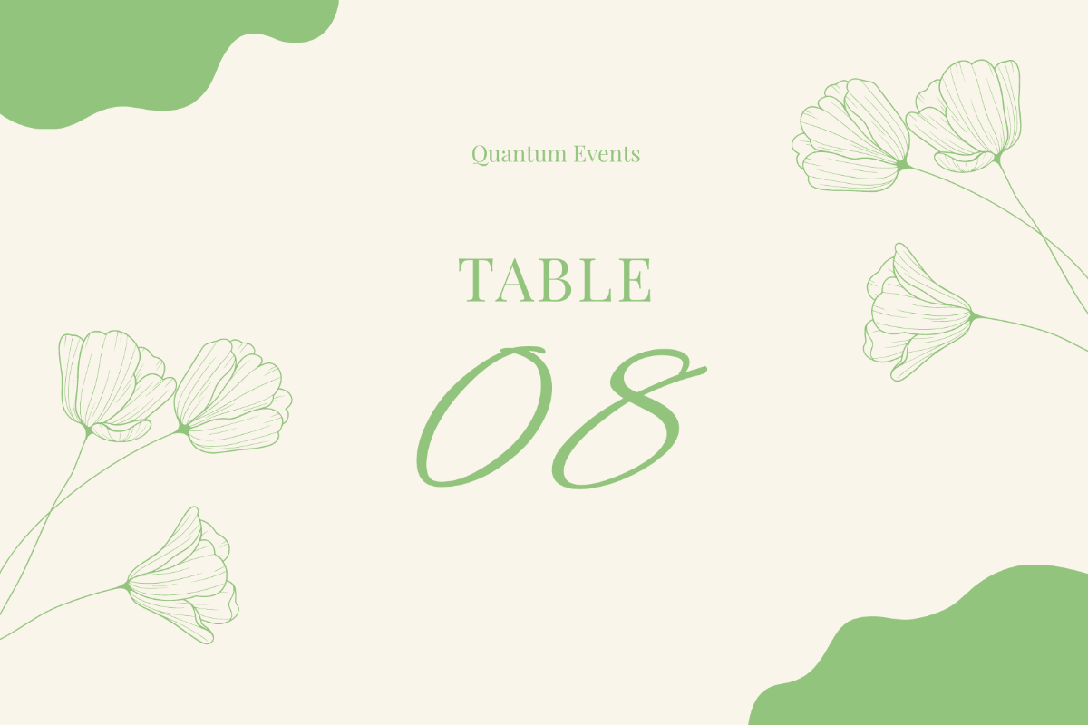 FREE Table Card Templates Examples Edit Online Download