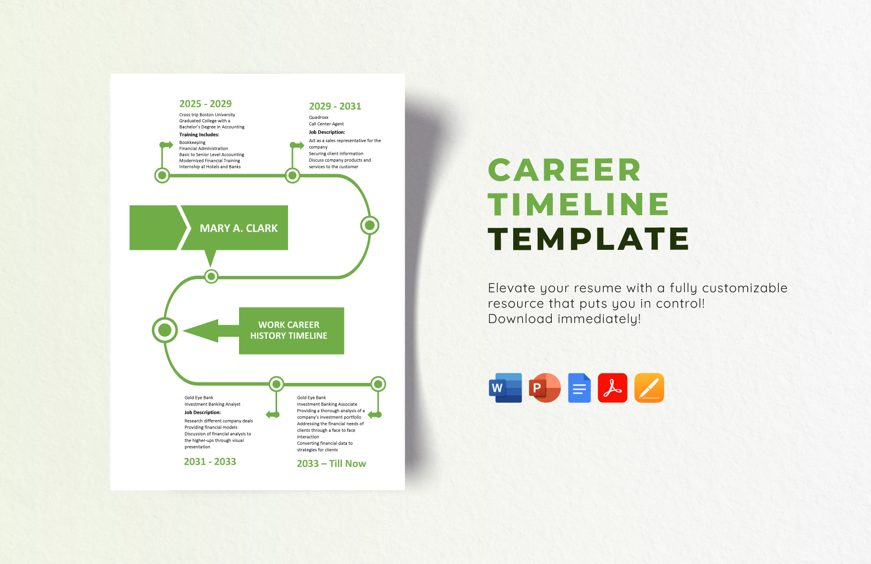 Free Career Plan Templates Editable And Printable Free Career Plan Templates Editable And Printable