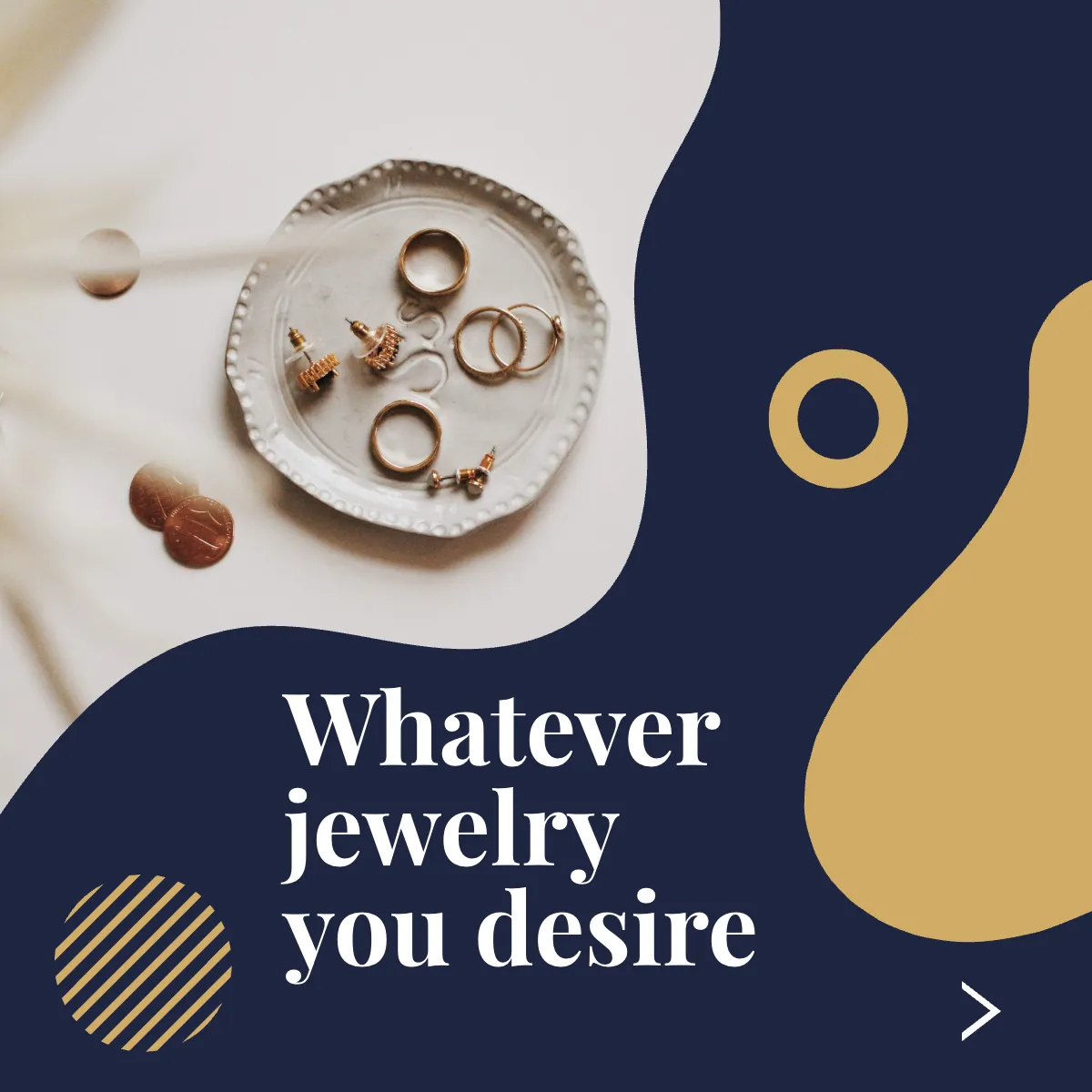 Free Jewelry Collection Instagram Carousel Ad Template to Edit Online