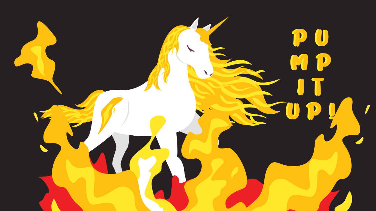 Fire Unicorn Wallpaper