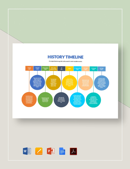 free history timeline powerpoint template