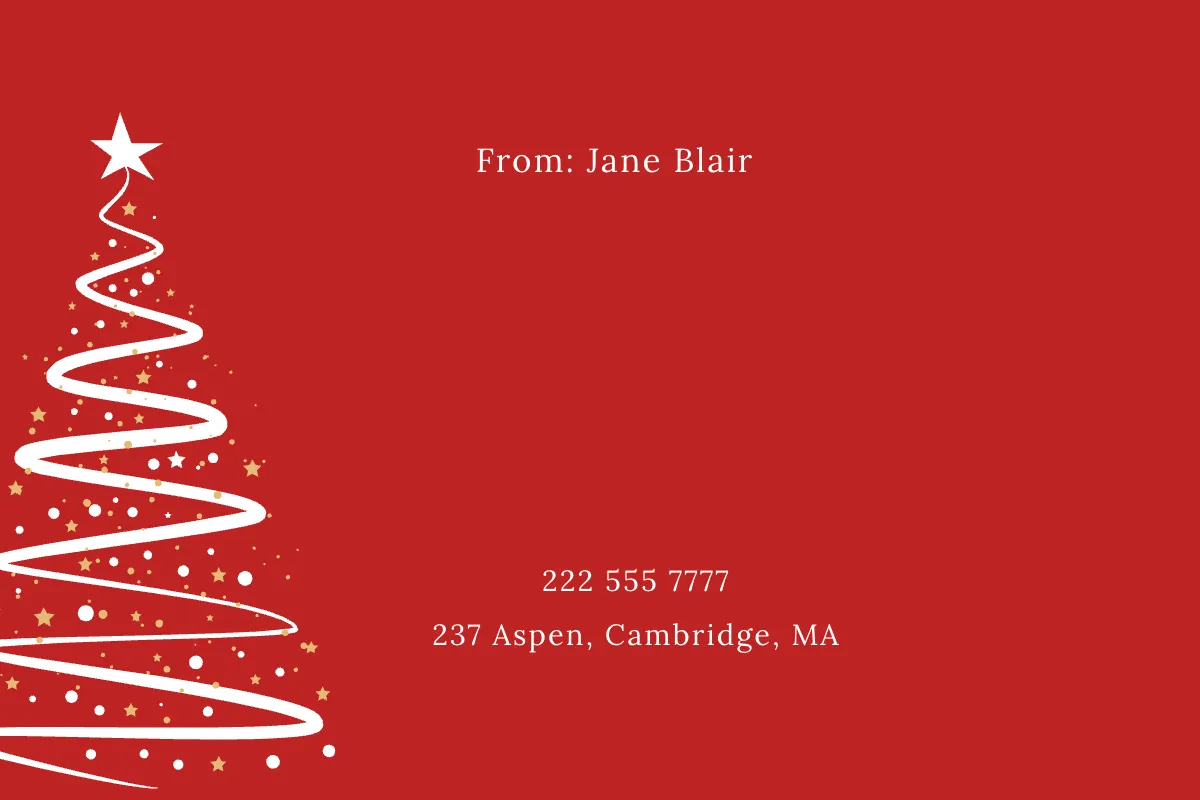 Free Folded Holiday Card Template to Edit Online