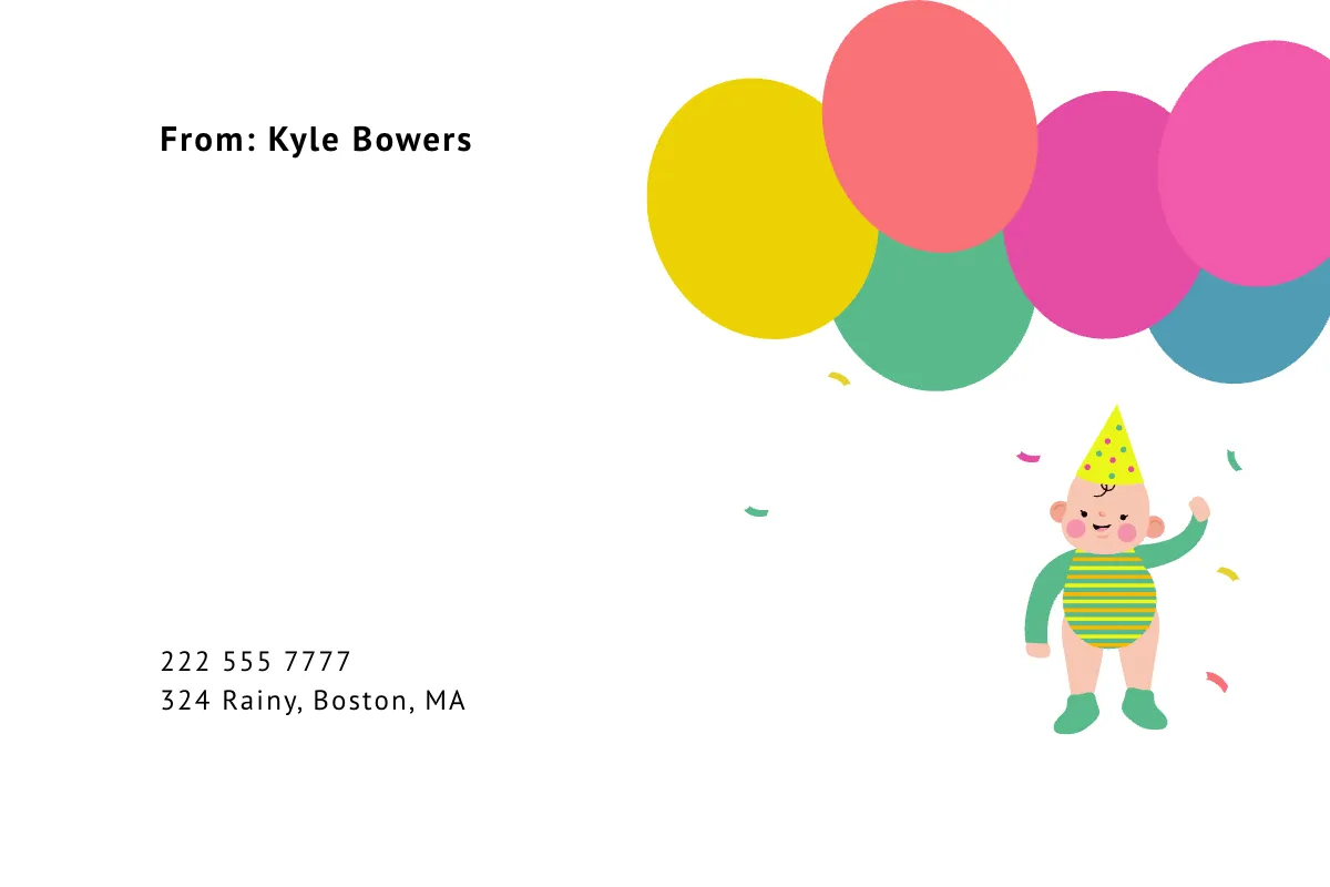 Free Folding Birthday Card Template to Edit Online