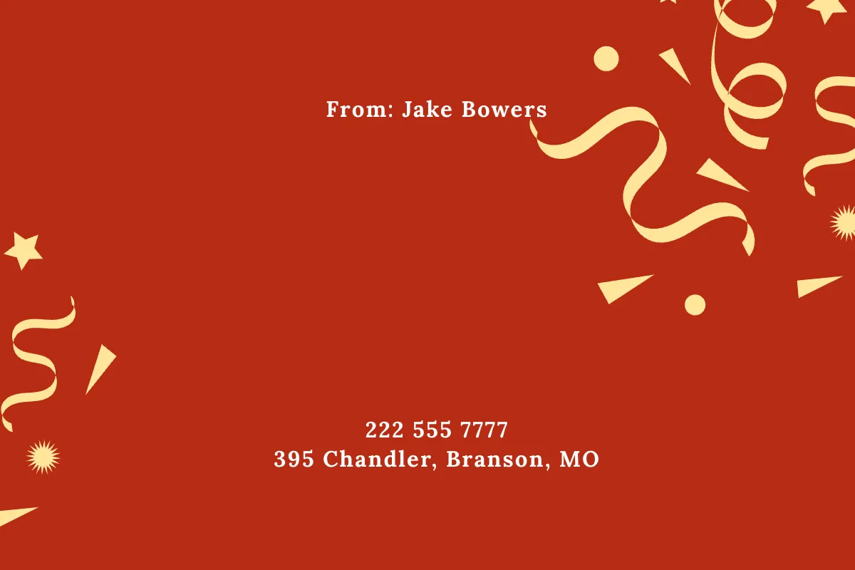 Free Two Fold Card Template to Edit Online