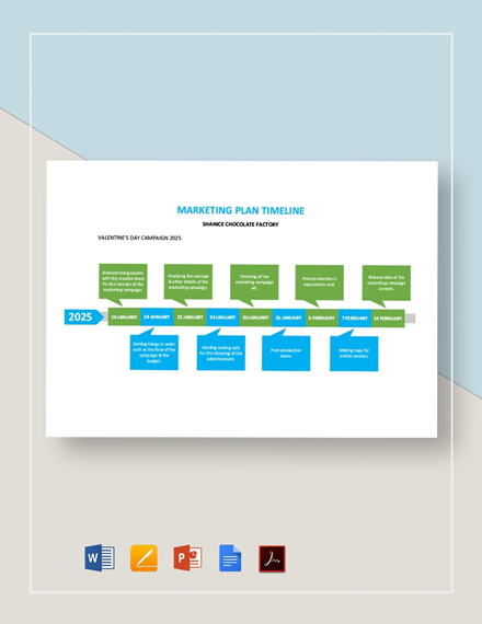 Marketing Timeline Template - Download in Word, Google Docs, PDF, Apple Pages | Template.net