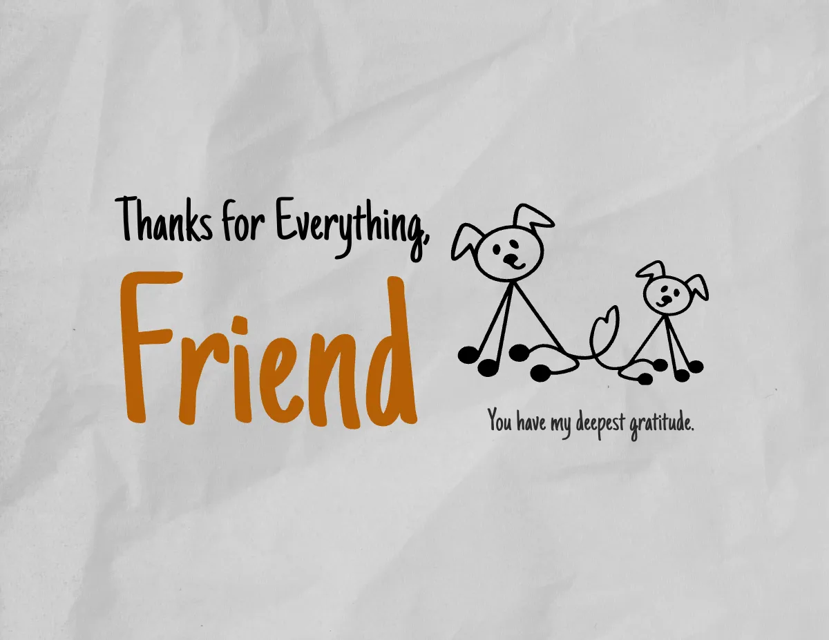 Free Double Sided Thank You Card Template to Edit Online