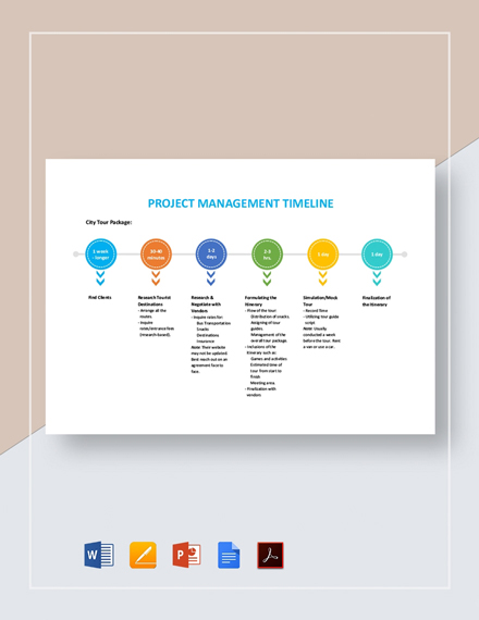 Construction Project Management Timeline Template - Word | Pages ...