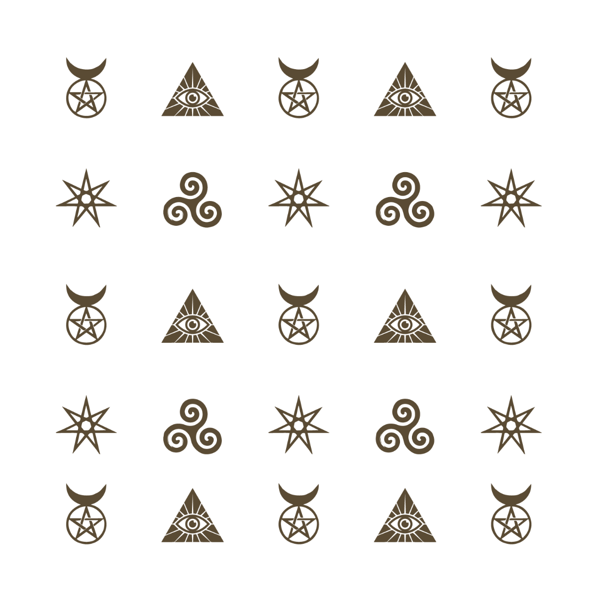 Free Alchemy Pattern Clipart Template