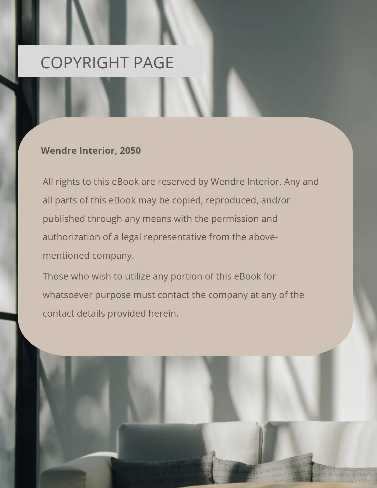 Free Interior eBook Template to Edit Online