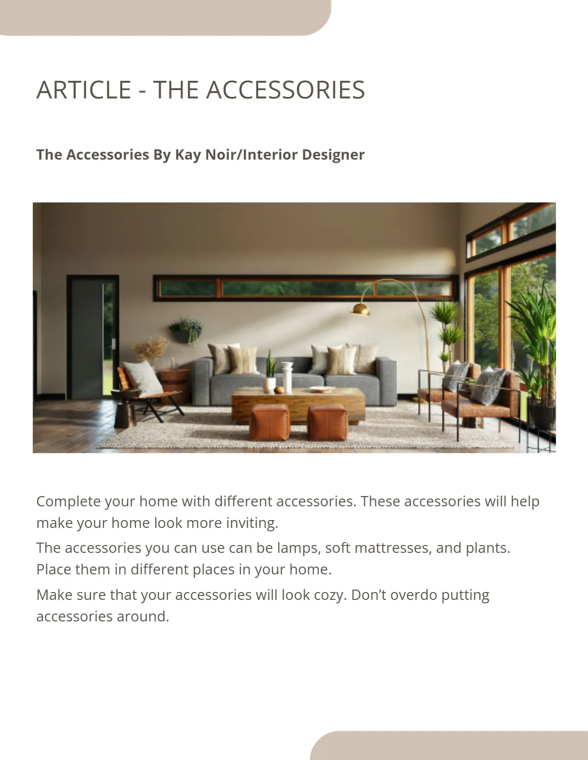 Free Interior eBook Template to Edit Online