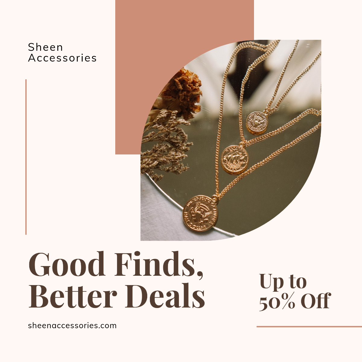 Free Accessories Instagram Feed Ad Template to Edit Online