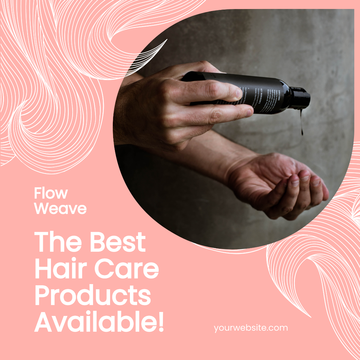 Hair Care Instagram Feed Ad Template