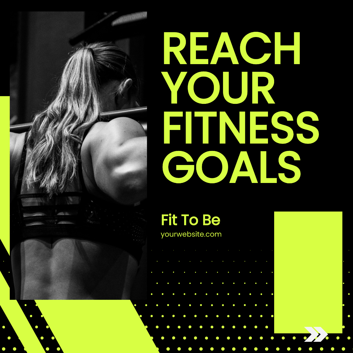 Fitness Instagram Carousel Ad Template
