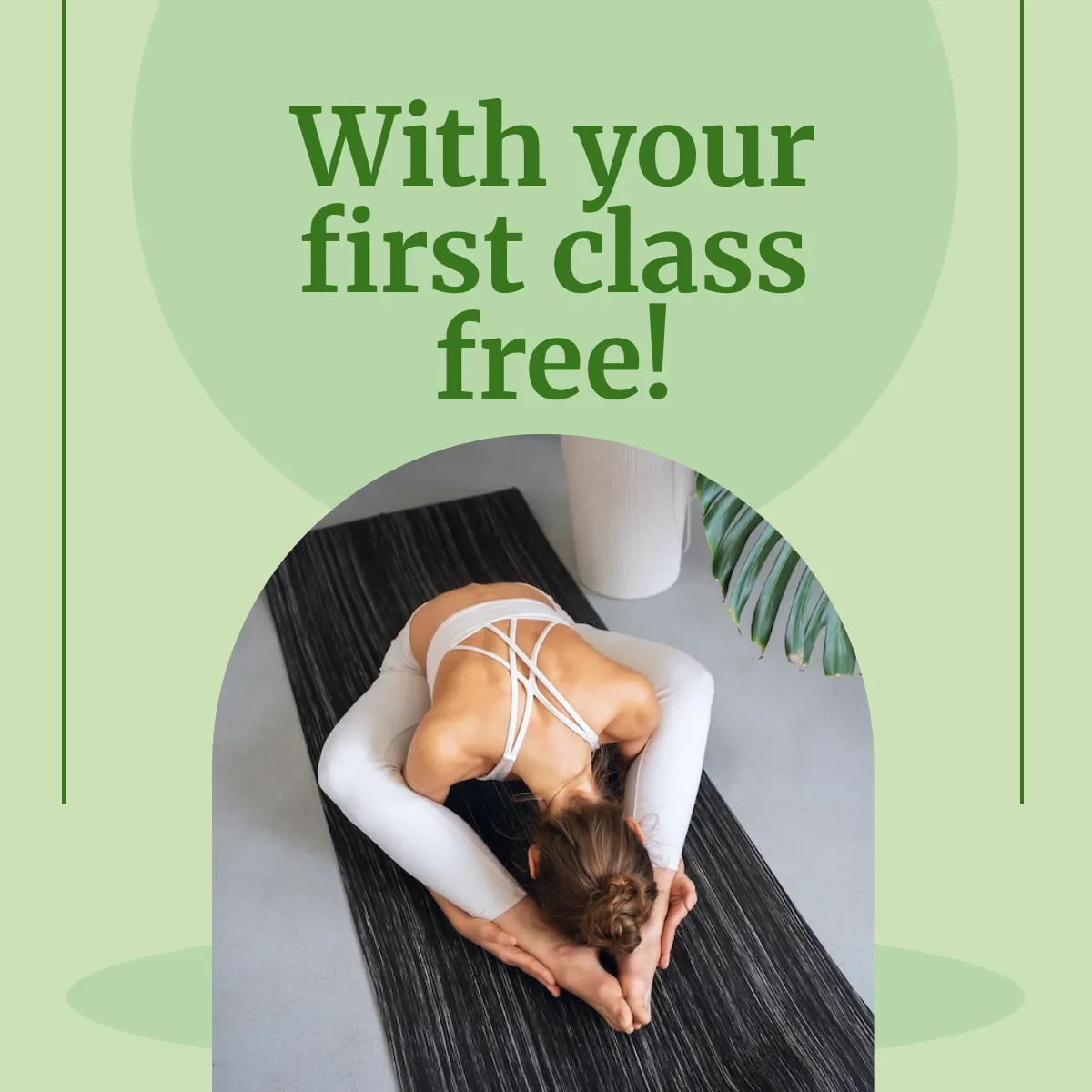 Free Yoga Class Instagram Carousel Ad Template to Edit Online
