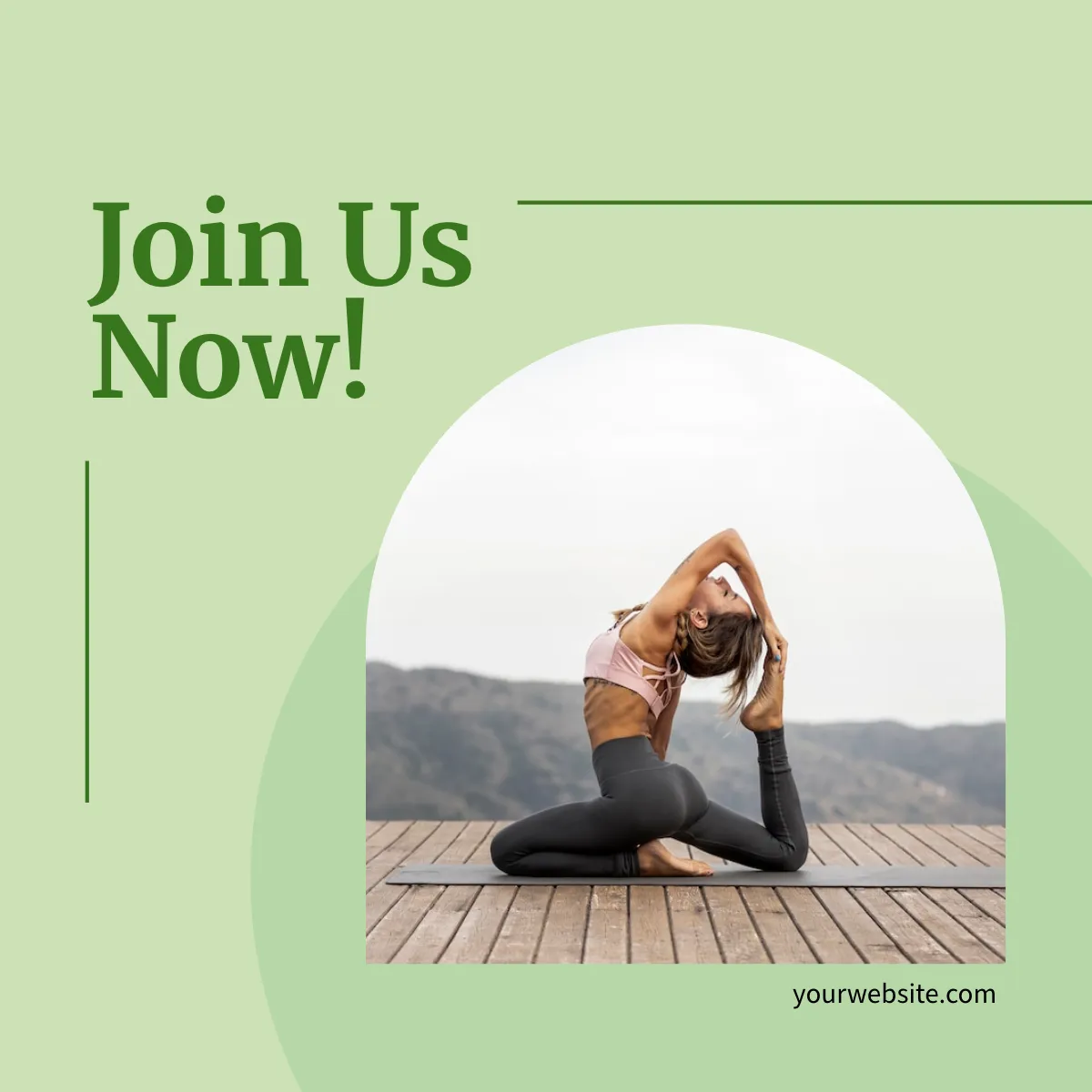 Free Yoga Class Instagram Carousel Ad Template to Edit Online