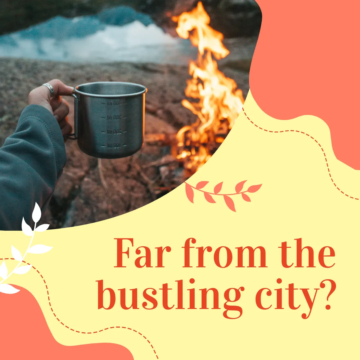 Free Camping Instagram Carousel Ad Template to Edit Online