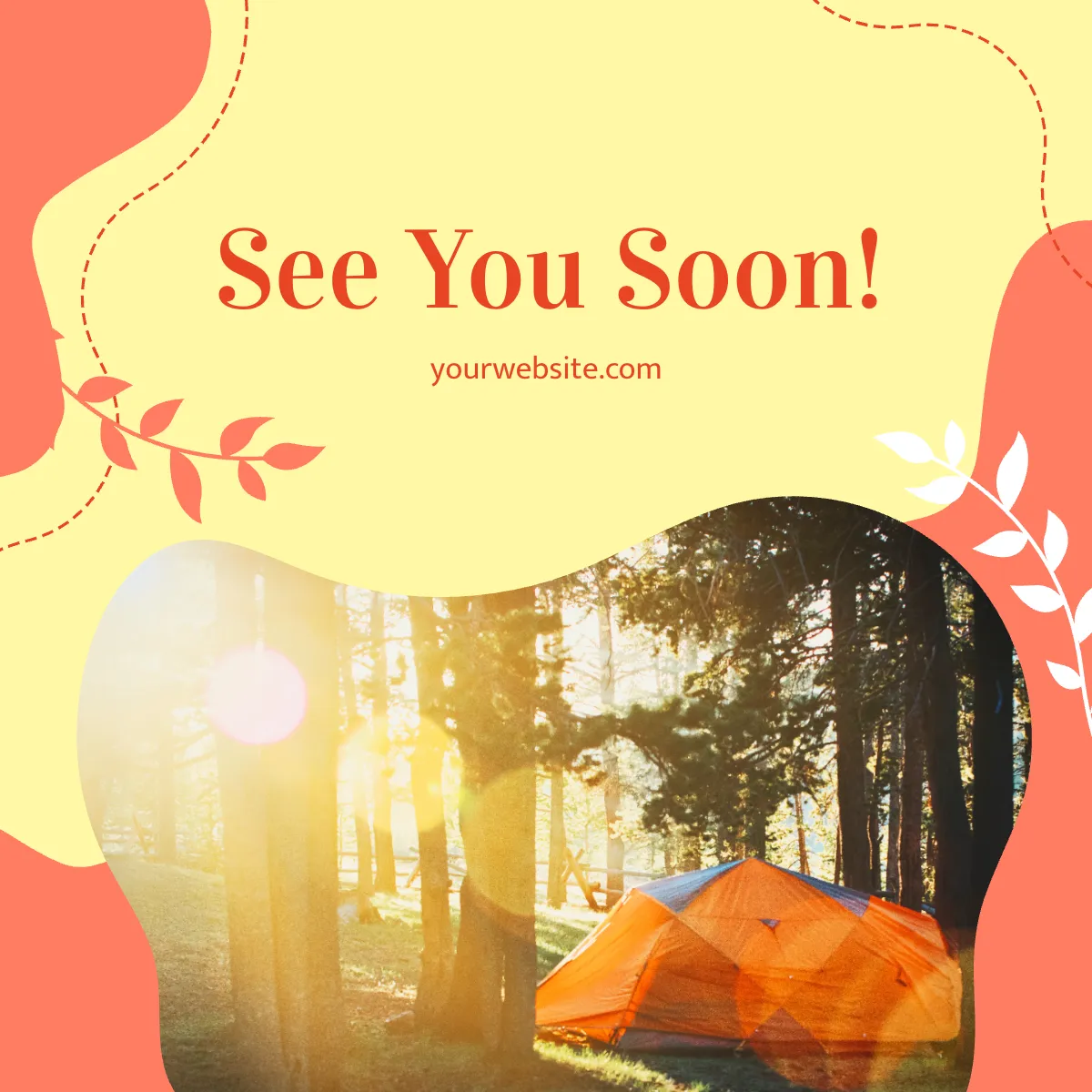 Free Camping Instagram Carousel Ad Template to Edit Online