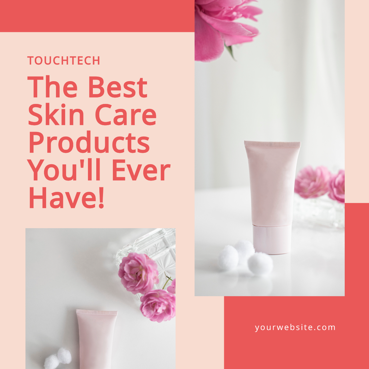 Skincare Instagram Carousel Ad Template