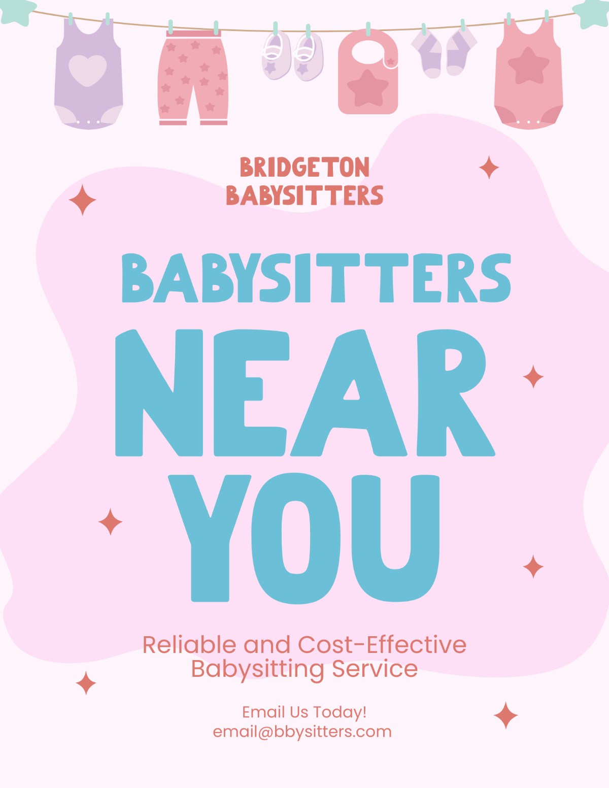 Simple Babysitting Flyer