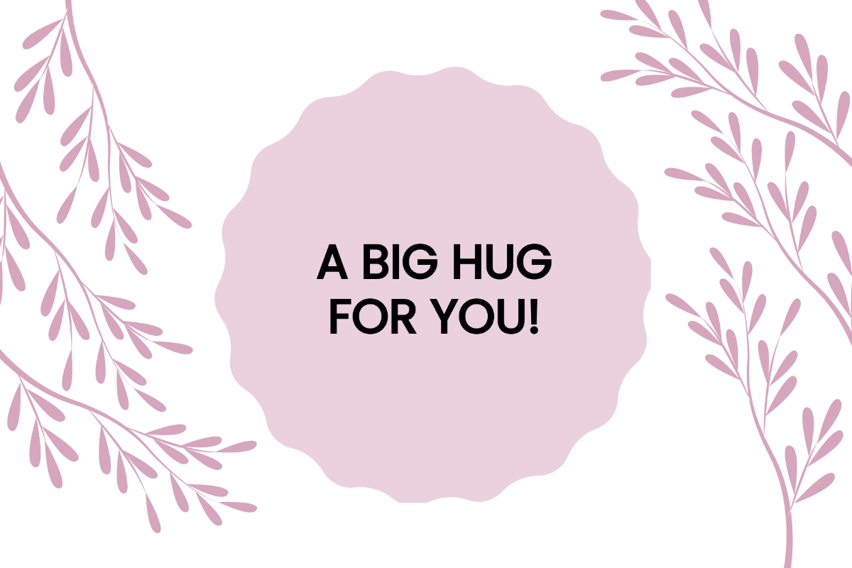 Free Little Hug Card Template