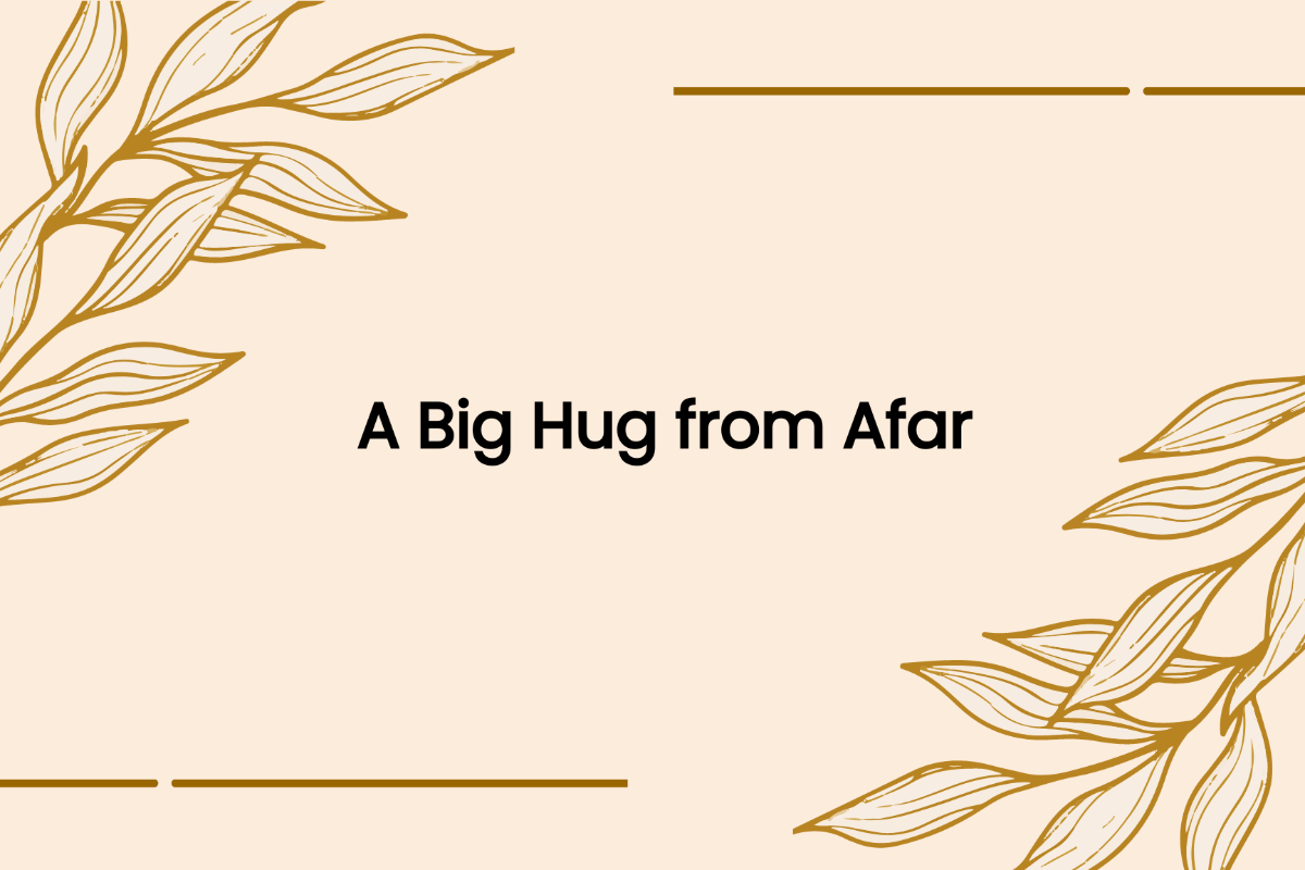 Free Modern Hug Card Template