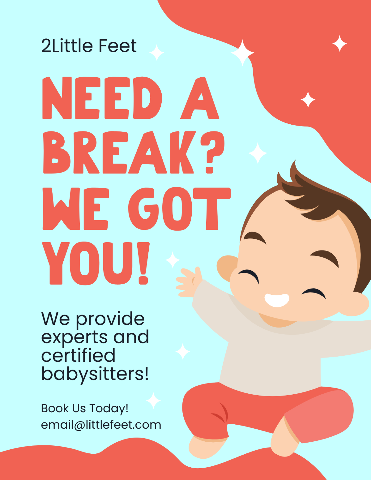Professional Babysitting Flyer Template