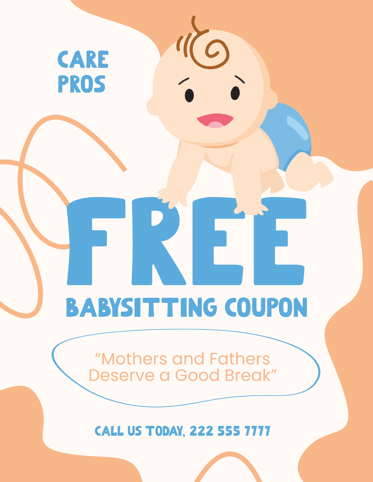 Free Babysitting Advertisement Flyer Template