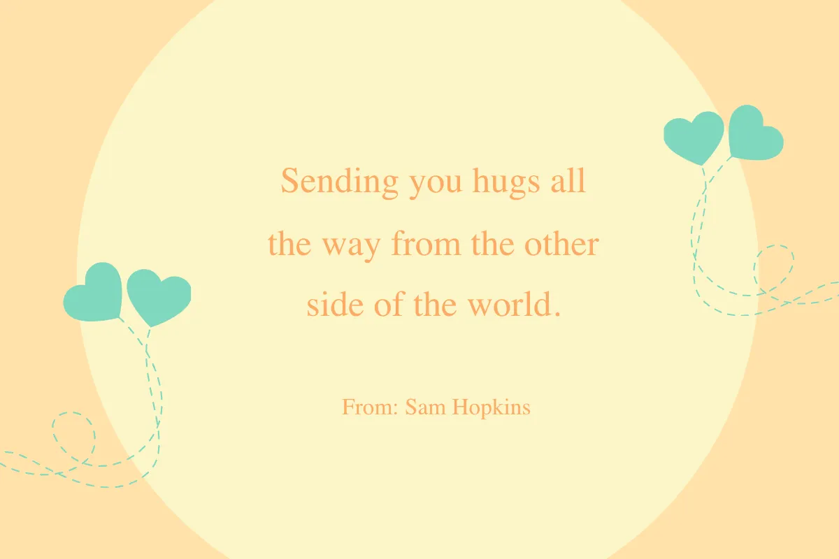 Free Modern Miss You Card Template to Edit Online