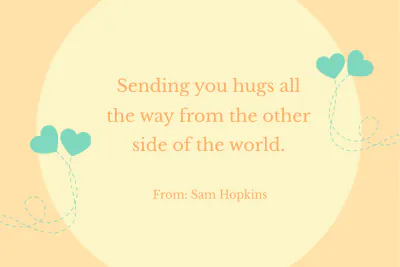 Free Modern Miss You Card Template to Edit Online