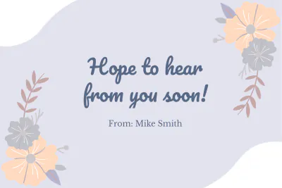Free I Miss You Card Template to Edit Online