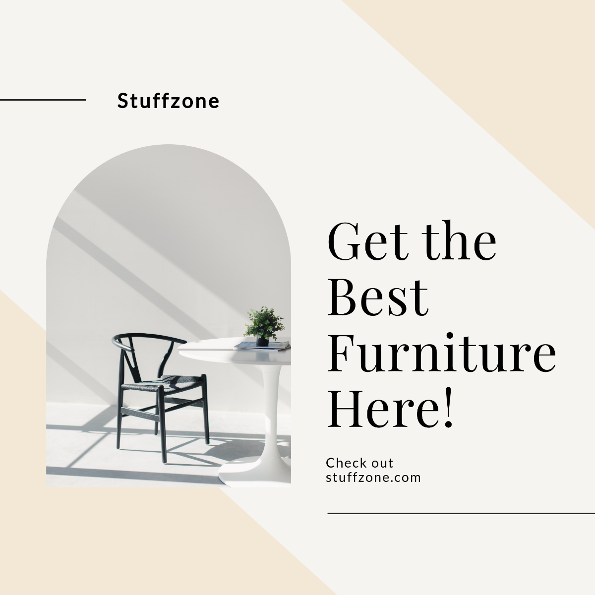 Free Furniture Instagram Feed Ad Template