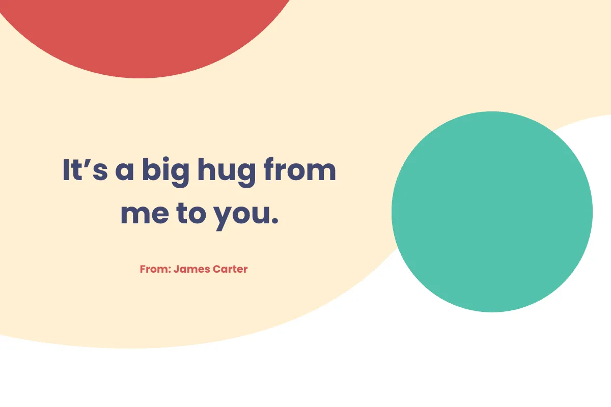Free Hug Card Template to Edit Online